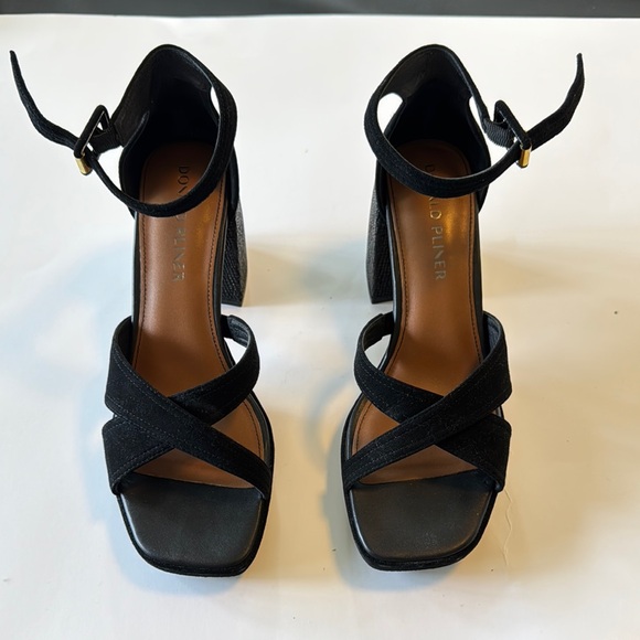 Donald J. Pliner Women's Black Strappy Heels - Picture 1 of 6